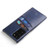 Samsung Galaxy Note 20 Fierre Shann Retro Oil Wax Texture PU Leather Case with Card Slots - Blue