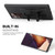 Samsung Galaxy Note20 Fierre Shann Full Coverage Protective Leather Case with Holder & Card Slot - Black