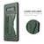Fierre Shann Galaxy Note 8 Full Coverage Protective Leather Case with Holder & Card Slot - Green