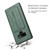 Fierre Shann Full Coverage Protective Leather Case Galaxy Note9, with Holder & Card Slot - Green