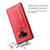 Fierre Shann Full Coverage Protective Leather Case Galaxy Note9, with Holder & Card Slot - Red