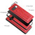 Fierre Shann Full Coverage Protective Leather Case Galaxy S10, with Holder & Card Slot  - Red