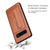 Galaxy S10e Fierre Shann Full Coverage Protective Leather Case with Holder & Card Slot - Brown