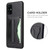 Galaxy S20 Fierre Shann Full Coverage PU Leather Protective Case with Holder & Card Slot - Black