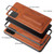 Galaxy S20 Fierre Shann Full Coverage PU Leather Protective Case with Holder & Card Slot - Brown