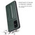 Galaxy S20 Fierre Shann Full Coverage PU Leather Protective Case with Holder & Card Slot - Green