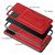 Galaxy S20 Fierre Shann Full Coverage PU Leather Protective Case with Holder & Card Slot - Red