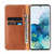 Galaxy S20 Fierre Shann PU Genuine Leather Texture Horizontal Flip Leather Case with Holder & Card Slots & Wallet - Brown