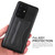 Galaxy S20 Ultra Fierre Shann Full Coverage PU Leather Protective Case with Holder & Card Slot - Black