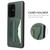 Galaxy S20 Ultra Fierre Shann Full Coverage PU Leather Protective Case with Holder & Card Slot - Green