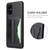 Galaxy S20+ Fierre Shann Full Coverage PU Leather Protective Case with Holder & Card Slot - Black