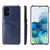 Galaxy S20+ Fierre Shann Retro Oil Wax Texture PU Leather Case with Card Slots - Blue