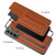 Samsung Galaxy S21 5G Fierre Shann Full Coverage Protective Leather Case with Holder & Card Slot - Brown