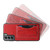 Samsung Galaxy S21+ 5G Fierre Shann Full Coverage Protective Leather Case with Holder & Card Slot - Red