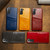 Samsung Galaxy S21+ 5G Fierre Shann Oil Wax Texture Leather Back Cover Case - Blue