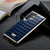 Samsung Galaxy S22 5G Fierre Shann Crocodile Texture Electroplating PU Phone Case - Blue