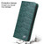 Samsung Galaxy S22 5G Fierre Shann Crocodile Texture Magnetic Genuine Leather Phone Case - Green