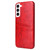 Samsung Galaxy S22 5G Fierre Shann Retro Oil Wax Texture PU Leather Phone Case with Card Slots - Red