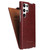 Samsung Galaxy S22 Ultra 5G Fierre Shann 64 Texture Vertical Flip PU Leather Phone Case - Brown