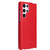 Samsung Galaxy S22 Ultra 5G Fierre Shann 64 Texture Vertical Flip PU Leather Phone Case - Red