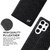 Samsung Galaxy S22 Ultra 5G Fierre Shann Crocodile Texture Magnetic Genuine Leather Phone Case - Black