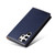 Samsung Galaxy S22 Ultra 5G Fierre Shann PU Genuine Leather Texture Leather Phone Case - Blue