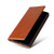Samsung Galaxy S22 Ultra 5G Fierre Shann PU Genuine Leather Texture Leather Phone Case - Brown