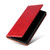 Samsung Galaxy S22 Ultra 5G Fierre Shann PU Genuine Leather Texture Leather Phone Case - Red