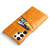 Samsung Galaxy S22 Ultra 5G Fierre Shann Retro Oil Wax Texture PU Leather Phone Case with Card Slots - Yellow