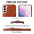 Samsung Galaxy S22+ 5G Fierre Shann Oil Wax Texture Genuine Leather Back Phone Case with 360 Degree Rotation Holder & Card Slot - Brown Samsung Galaxy S22+ 5G Fierre Shann Oil Wax Texture Genuine Leather Back Phone Case with 360 Degree Rotation Holder & Card Slot - Brown