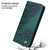 Samsung Galaxy S23 5G Fierre Shann Crocodile Texture Magnetic Genuine Leather Phone Case - Green