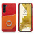 Samsung Galaxy S23 5G Fierre Shann Oil Wax Texture Genuine Leather Back Phone Case - Red