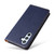 Samsung Galaxy S23 FE 5G Fierre Shann PU Genuine Leather Texture Leather Phone Case - Blue