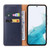 Samsung Galaxy S23 FE 5G Fierre Shann PU Genuine Leather Texture Leather Phone Case - Blue