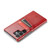 Samsung Galaxy S23 Ultra 5G Fierre Shann Oil Wax Texture Leather Phone Case with Card Slots - Red
