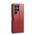 Samsung Galaxy S23 Ultra 5G Fierre Shann PU Genuine Leather Texture Leather Phone Case - Red