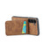 Samsung Galaxy S23+ 5G Fierre Shann Crazy Horse Card Holder Back Cover PU Phone Case - Brown