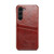 Samsung Galaxy S23+ 5G Fierre Shann Oil Wax Texture Leather Phone Case with Card Slots - Brown