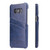 Fierre Shann Retro Oil Wax Texture PU Leather Case Galaxy S8+ / G9550, with Card Slots - Blue