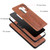 Fierre Shann Full Coverage Protective Leather Case Galaxy S9, with Holder & Card Slot - Brown