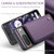 Google Pixel 8 CaseMe C22 Card Slots Holder RFID Anti-theft Phone Case - Purple
