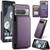 Google Pixel 8 Pro CaseMe C22 Card Slots Holder RFID Anti-theft Phone Case - Purple