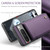 Google Pixel 8 Pro CaseMe C22 Card Slots Holder RFID Anti-theft Phone Case - Purple