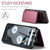 Google Pixel 8 Pro CaseMe C22 Card Slots Holder RFID Anti-theft Phone Case - Wine Red