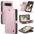 Google Pixel Fold CaseMe 003 Crazy Horse Texture Leather Phone Case - Rose Gold