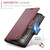 Google Pixel Fold CaseMe 023 Butterfly Buckle Litchi Texture RFID Anti-theft Leather Phone Case - Wine Red