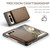 Google Pixel Fold CaseMe C22 PC+TPU Business Style RFID Anti-theft Leather Phone Case - Brown