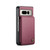 Google Pixel Fold CaseMe C22 PC+TPU Business Style RFID Anti-theft Leather Phone Case - Wine Red