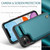 iPhone 11 CaseMe C22 Card Slots Holder RFID Anti-theft Phone Case - Blue Green