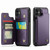 iPhone 11 CaseMe C22 Card Slots Holder RFID Anti-theft Phone Case - Purple